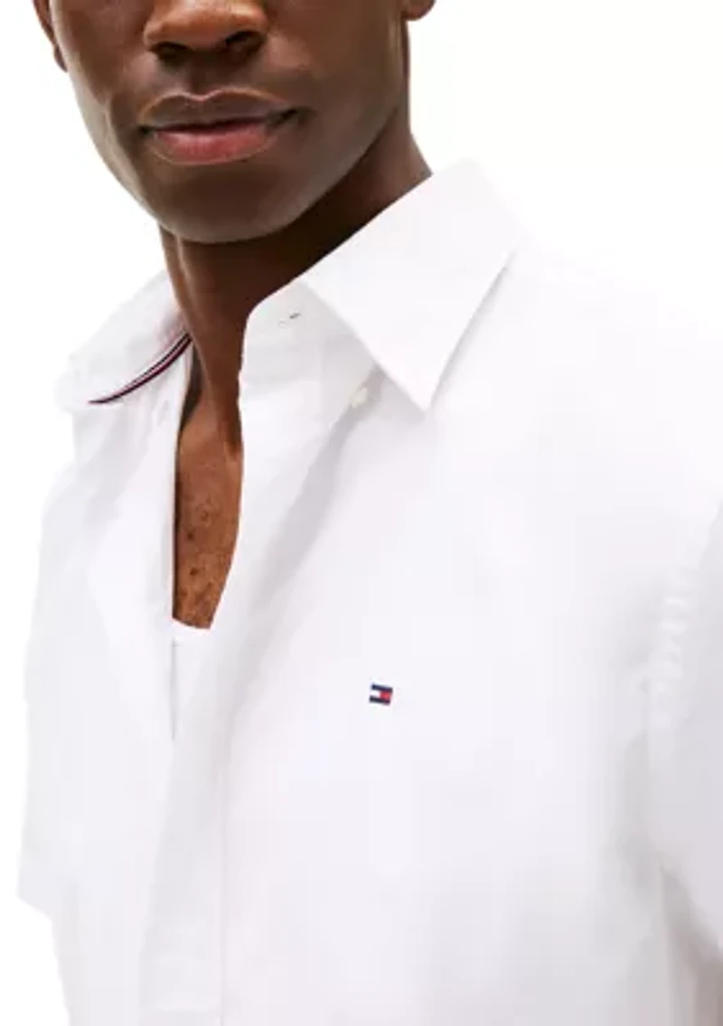 Men's Short Sleeve Flex Poplin Regular Fit Shirt