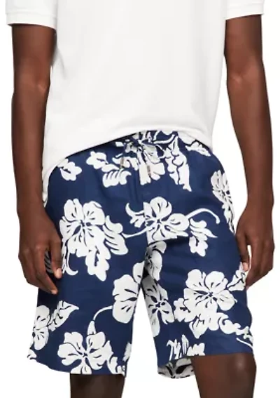 Harlem Printed Linen Shorts