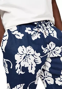 Harlem Printed Linen Shorts