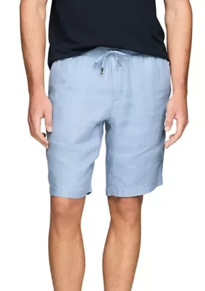Relaxed Tapered Linen Shorts