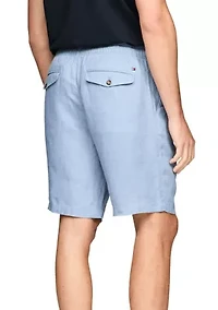 Relaxed Tapered Linen Shorts