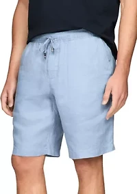 Relaxed Tapered Linen Shorts