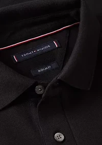 Short Sleeve Chest Insert Flag Polo Shirt