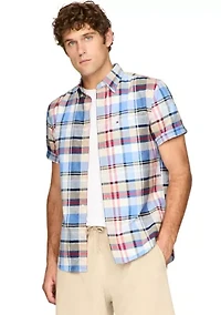 Madras Oxford Short Sleeve Shirt
