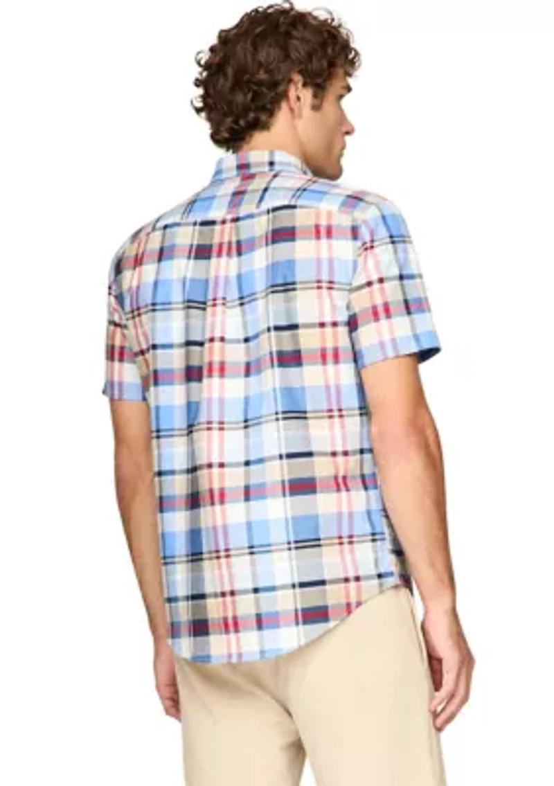Madras Oxford Short Sleeve Shirt