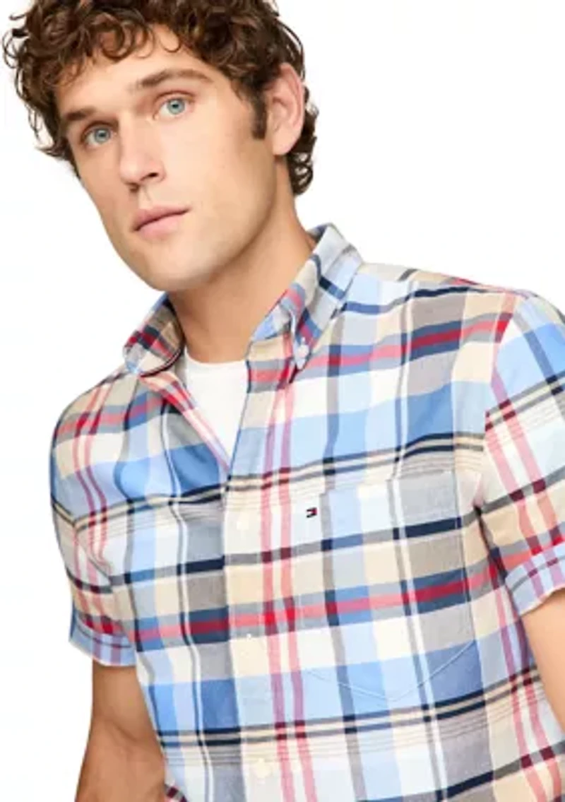 Madras Oxford Short Sleeve Shirt