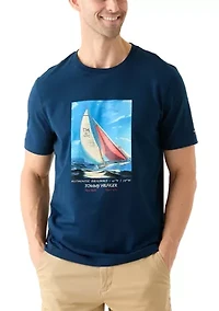 Color Photo Print Graphic T-Shirt