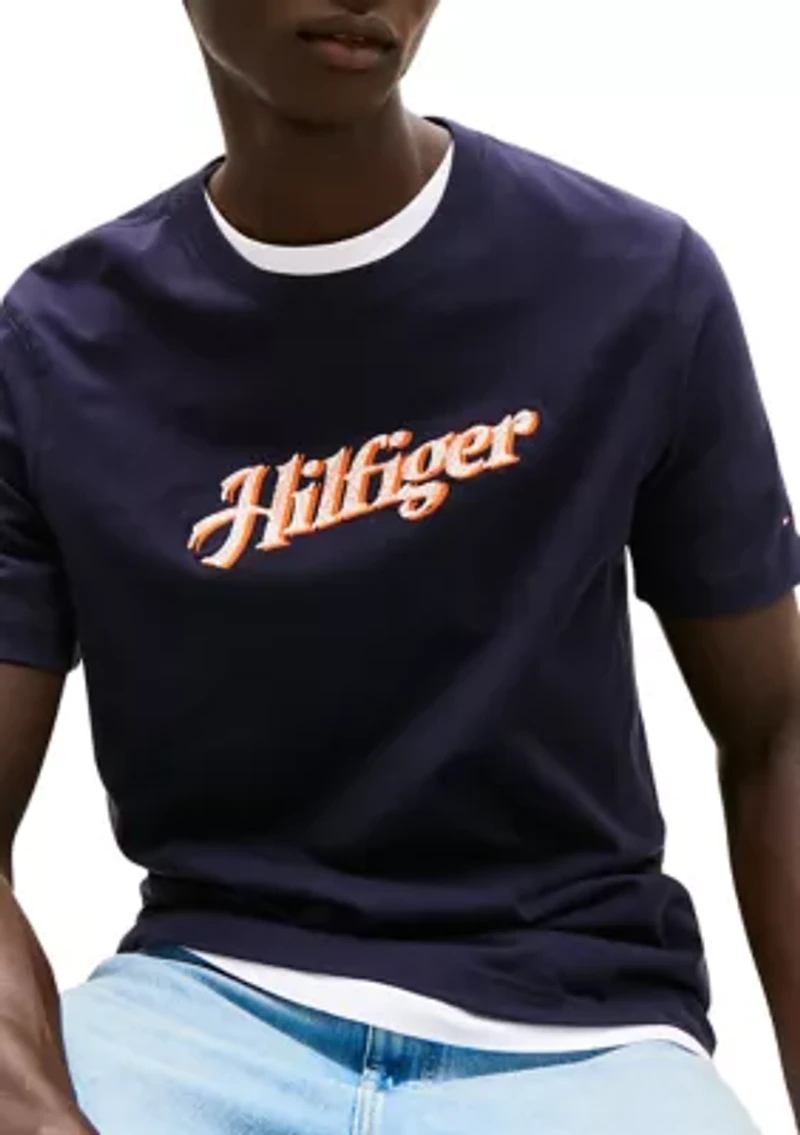 Embroidered Hilfiger Logo T-Shirt