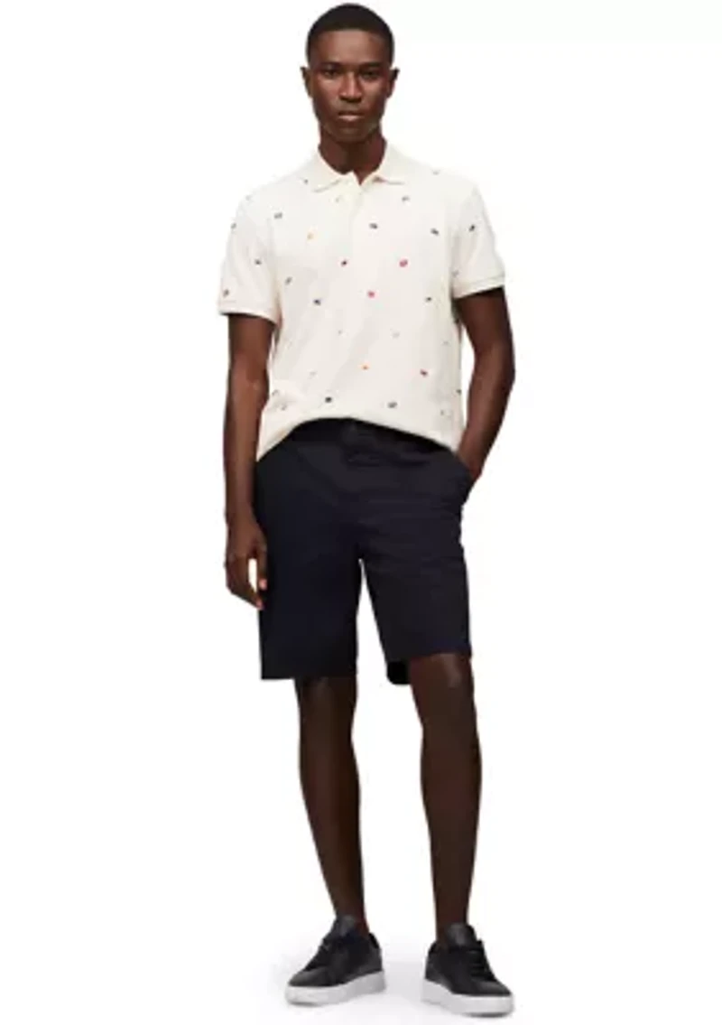 Men's Regular Fit Allover Flag Polo Shirt