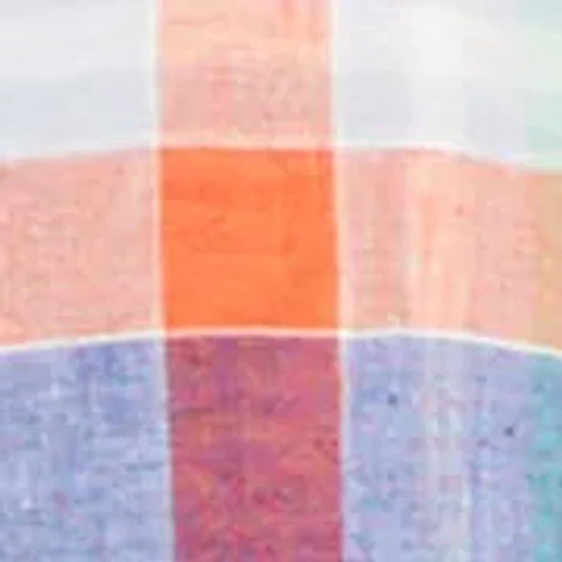 Linen Summer Madras Short Sleeve Relaxed Fit Shirt