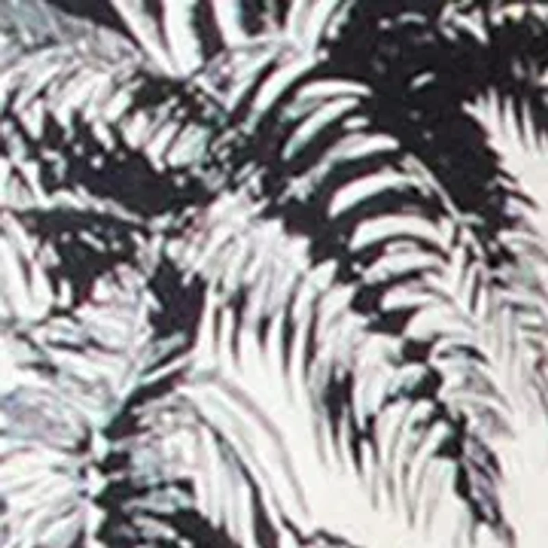 Regular Fit Island Print Linen Short