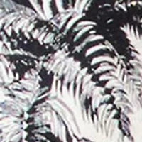 Regular Fit Island Print Linen Short