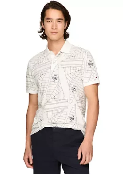 Sailing Printed Polo Shirt