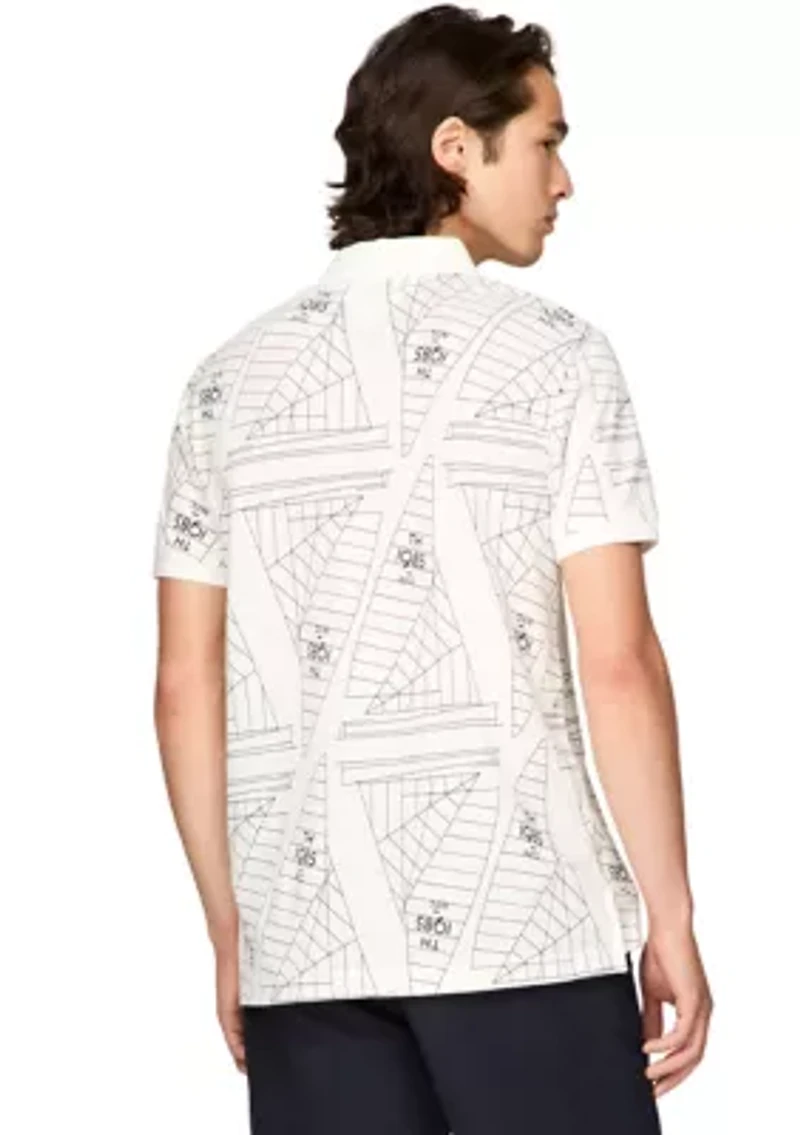 Sailing Printed Polo Shirt