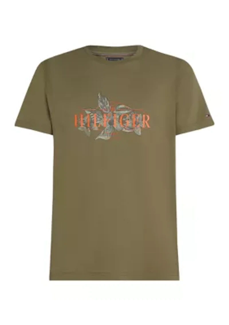 Tropical Floral Logo T-Shirt