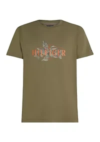 Tropical Floral Logo T-Shirt