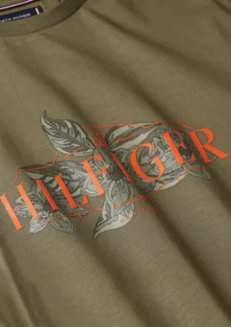 Tropical Floral Logo T-Shirt