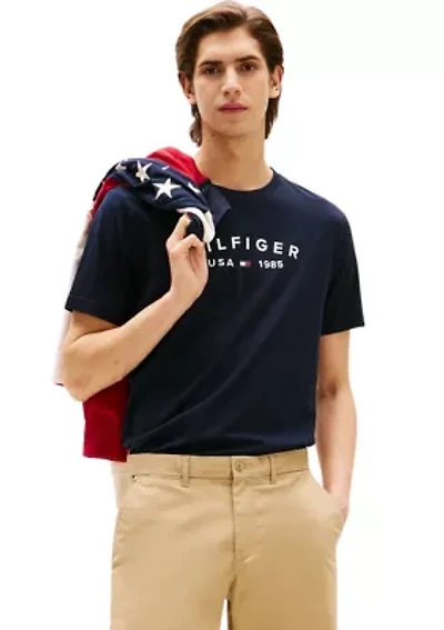 Father’s Day T-Shirt with Printed Chest Logo