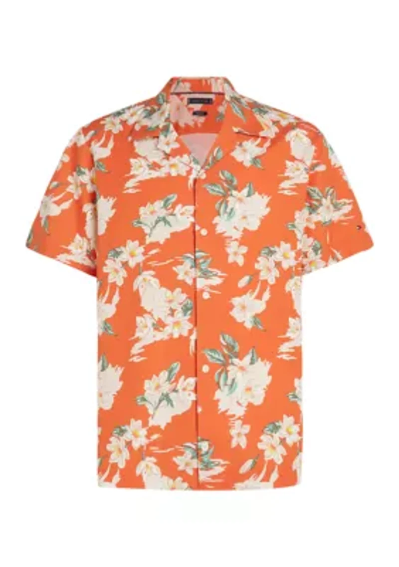 Regular Fit Floral Camp Shirt