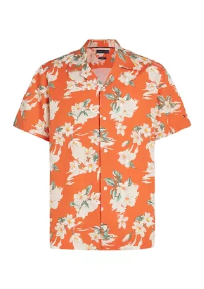 Regular Fit Floral Camp Shirt