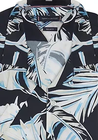 Men's Regular Fit Floral Camp Shirt