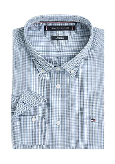 Flex Poplin Small Tartan Shirt
