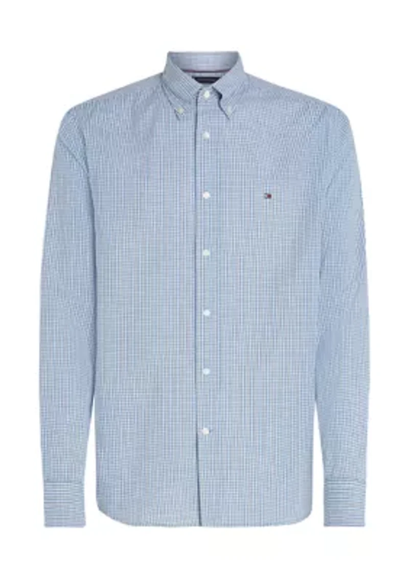 Flex Poplin Small Tartan Shirt