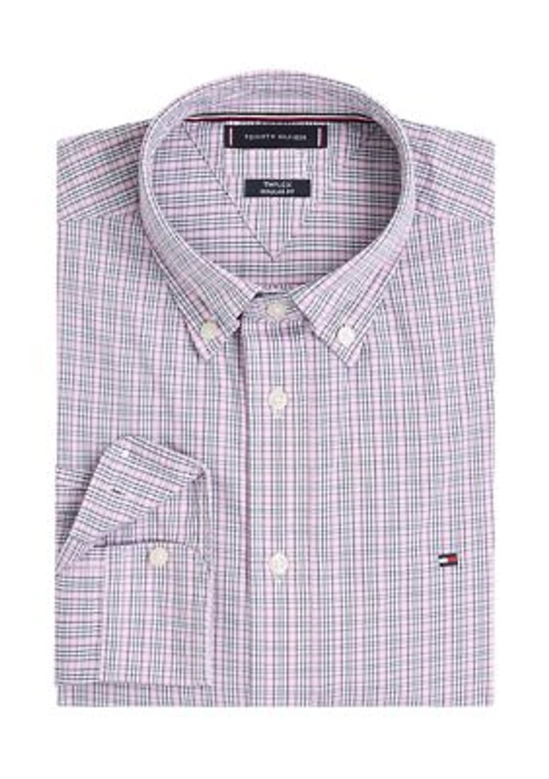 Flex Poplin Small Tartan Shirt
