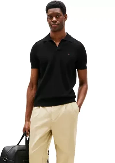Men’s Knitted Sweater Polo Shirt