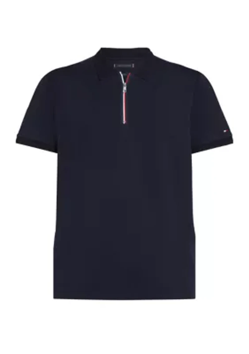 Interlock Zip Regular Fit Polo Shirt