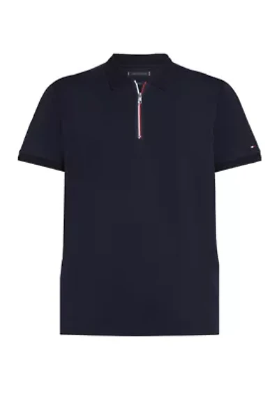 Interlock Zip Regular Fit Polo Shirt