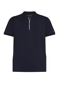 Interlock Zip Regular Fit Polo Shirt