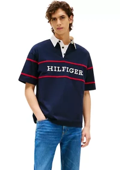 Americana Color Blocked Rugby Shirt