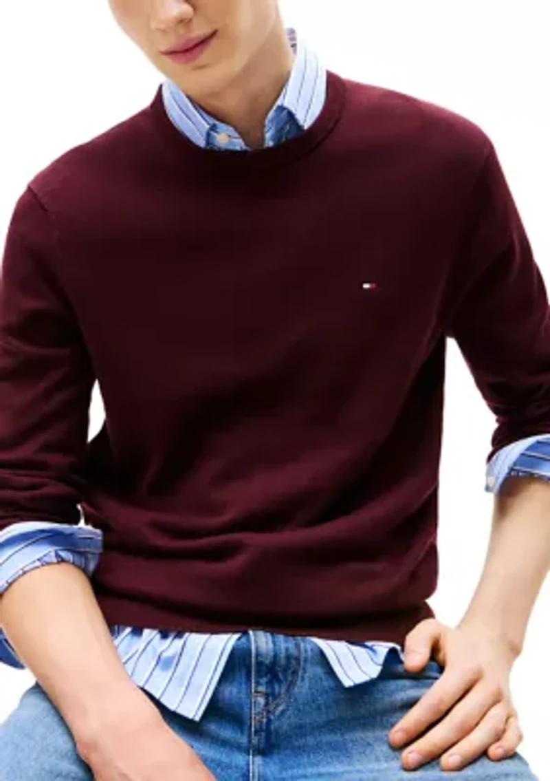 Essential Cotton Crew Sweater