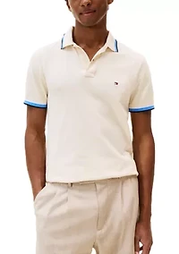 Slim Fit Flag Cuff Polo Shirt