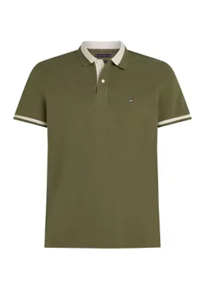 Regular Fit Contrast Collar Polo Shirt