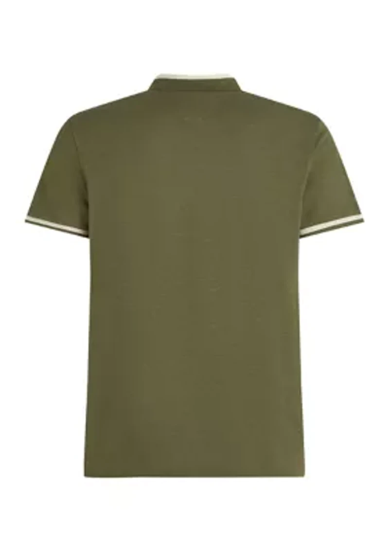 Regular Fit Contrast Collar Polo Shirt