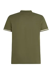 Regular Fit Contrast Collar Polo Shirt