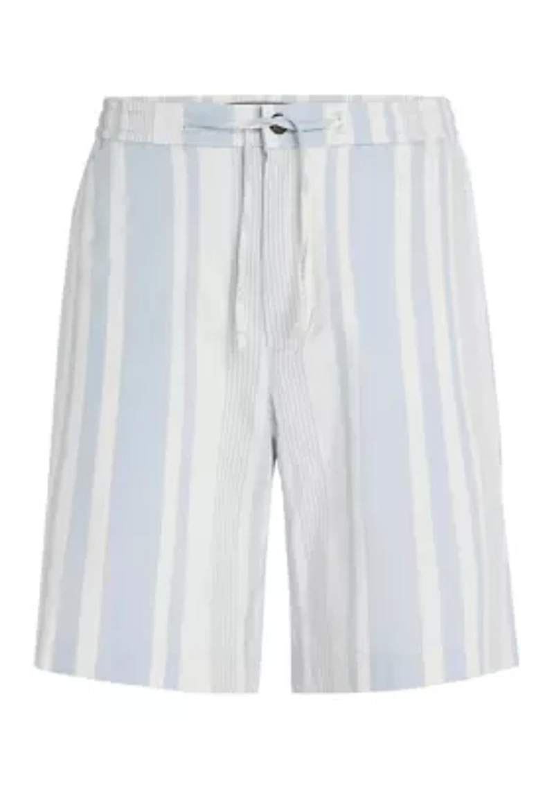 Stripe Drawstring Shorts
