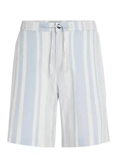 Stripe Drawstring Shorts