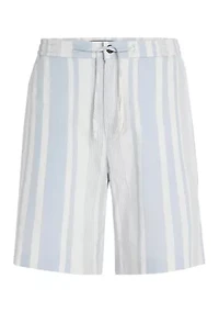 Stripe Drawstring Shorts