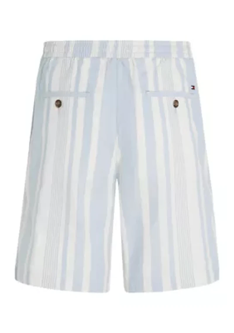 Stripe Drawstring Shorts