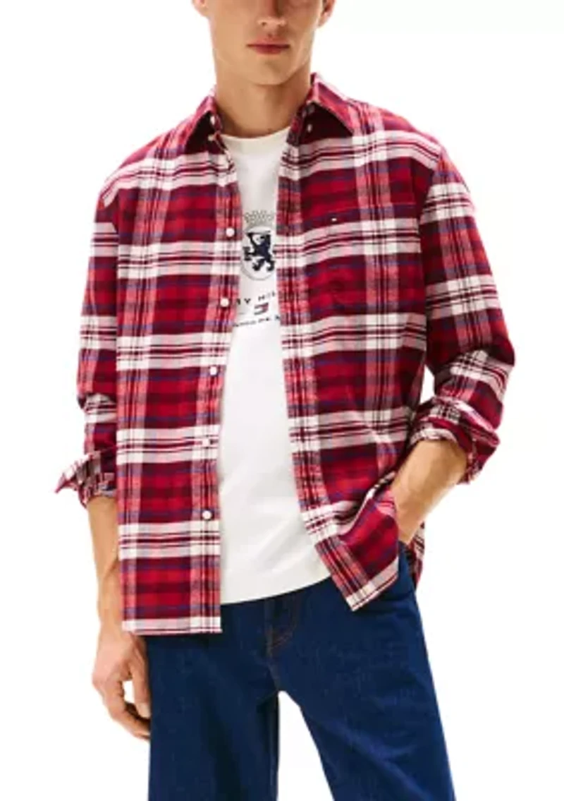 Seasonal Tartan Flannel Shirt