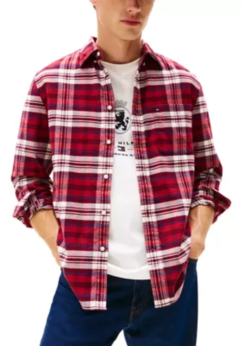 Seasonal Tartan Flannel Shirt