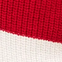 Chest Stripe Zip Sweater