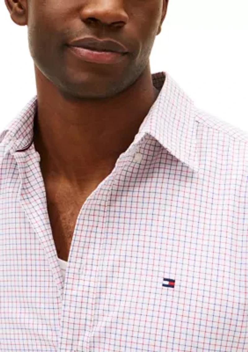 Men's Tattersall Long Sleeve Poplin Shirt