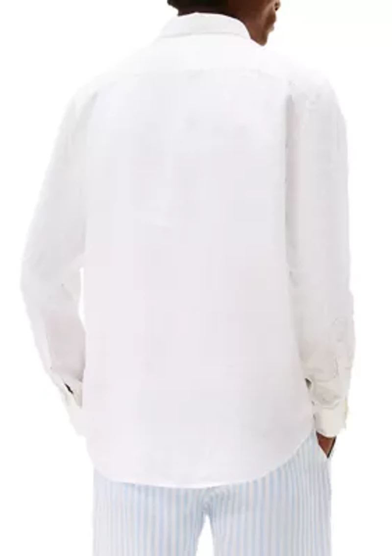 Men's Long Sleeve Linen Shirt