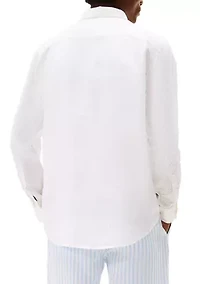 Men's Long Sleeve Linen Shirt