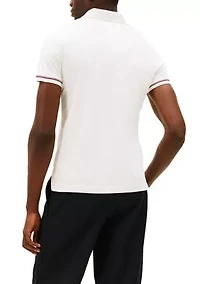 Men's Cuffed Liquid Cotton Slim Polo Shirt