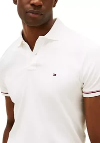 Men's Cuffed Liquid Cotton Slim Polo Shirt